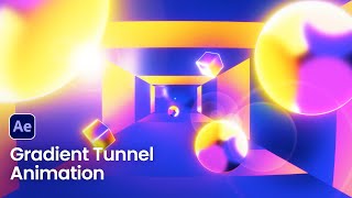 Gradient Glowing Tunnel Animation In After Effects | Motion Design Tutorials | Motion Circles.