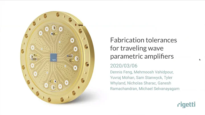 APS March Meeting: Fabrication tolerances for traveling wave parametric amplifiers