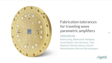 APS March Meeting: Fabrication tolerances for traveling wave parametric amplifiers