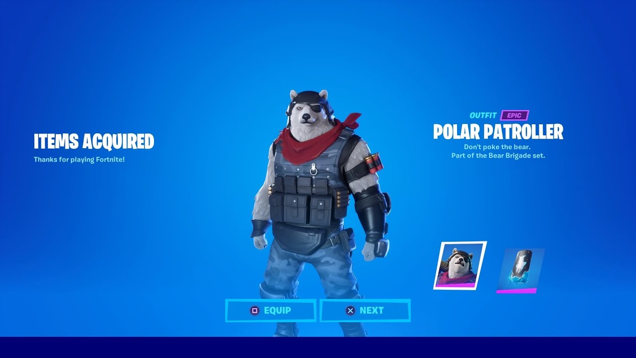 Fortnite polar bear skin
