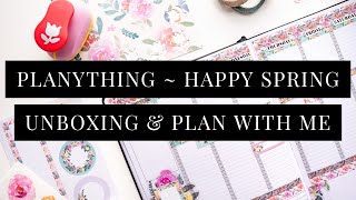 Planything ~ Happy Spring Unboxing + Plan With Me