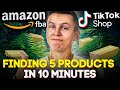 How to find winning products for tiktok shop and amazon fba