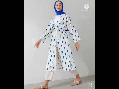 تنسيقات ملابس للمحجبات باللون الابيض