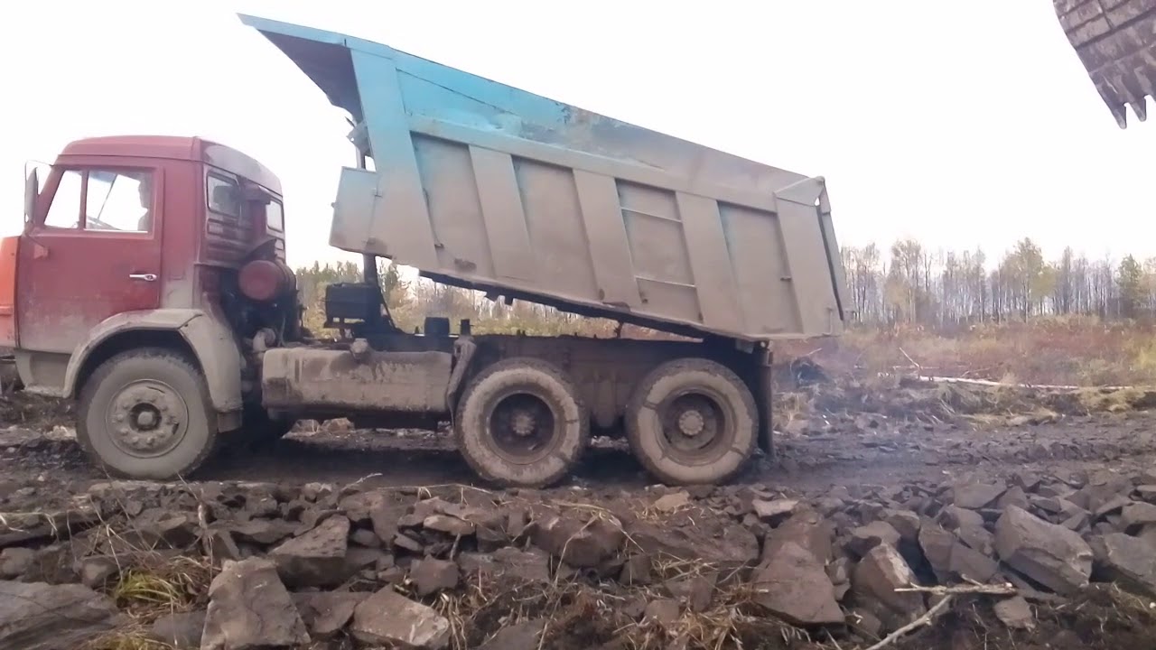 Воздушная разгрузка камаз
