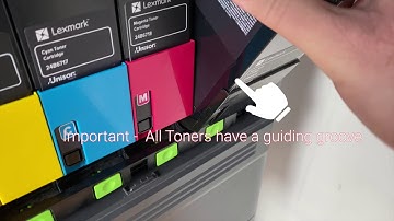 Lexmark XC4140 - Tips for changing the toners
