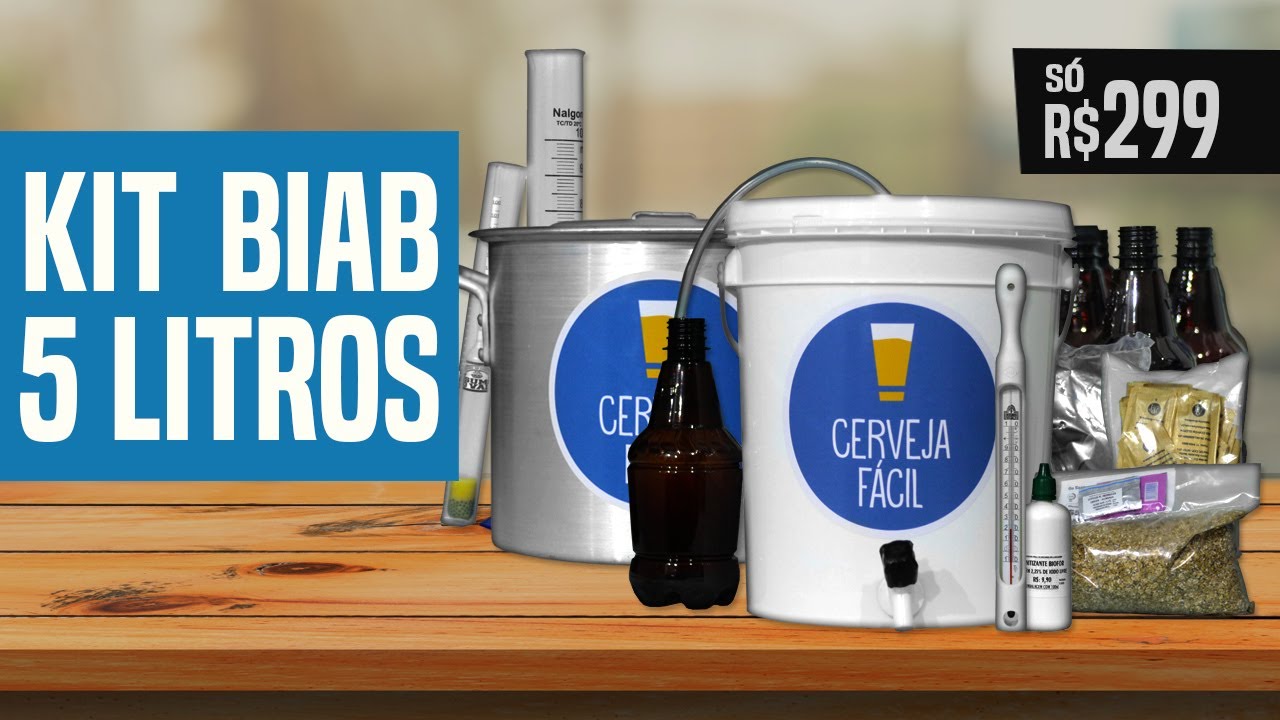 GUIA PRÁTICO APRENDA A FAZER CERVEJA FAZENDO [KIT BIAB 5L] YouTube