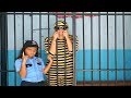 Masal, Friends and Öykü pretend play police - funny kids video