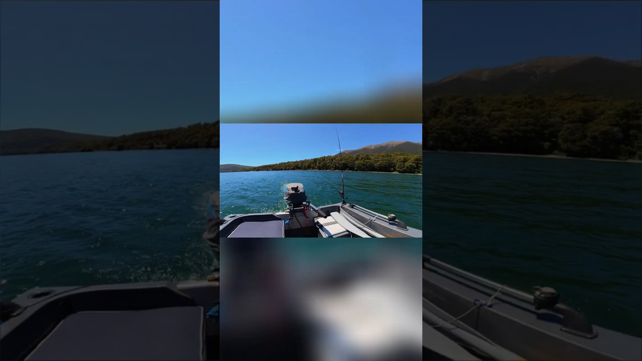 Epic Boat Views  Mountains, Lakes, and Serene Skies Await! #NewZealand #Boating #fishing  #shorts