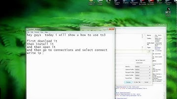 How to use TS3 (Teamspeak 3)