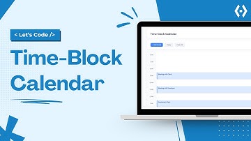 Build a Time Block Calendar with HTML CSS JavaScript | Live Coding Project for Beginners 2025