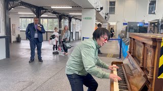 Grandma's Old Piano Gets ANOTHER BASHING....On Old London Underground !!