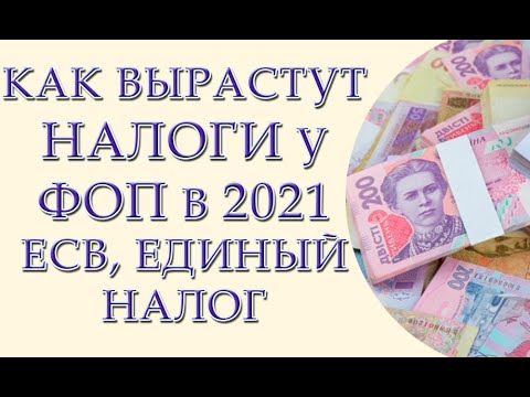 Какие налоги будут платить ФОПы в 2021 году. Единый налог, ЕСВ