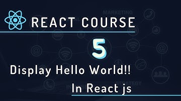 Display Hello World In React js