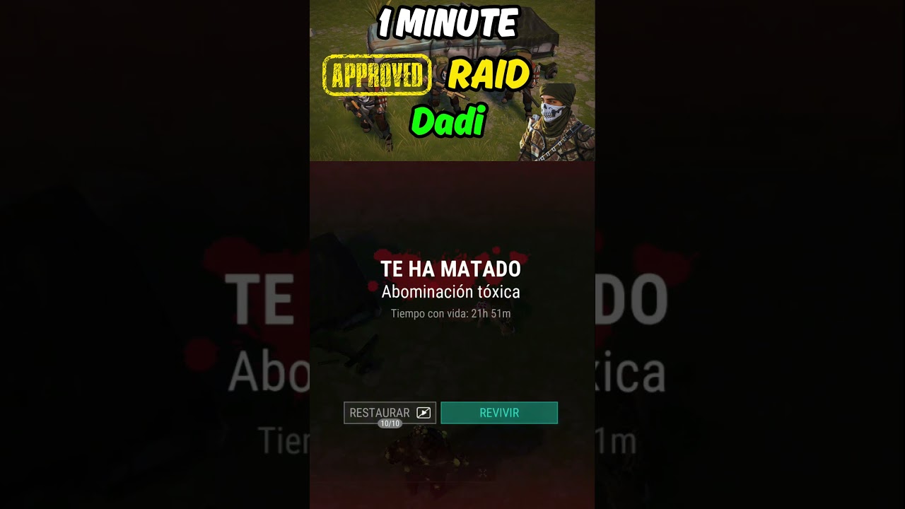 1 Minute Raid - Dadi | Last Day on Earth 