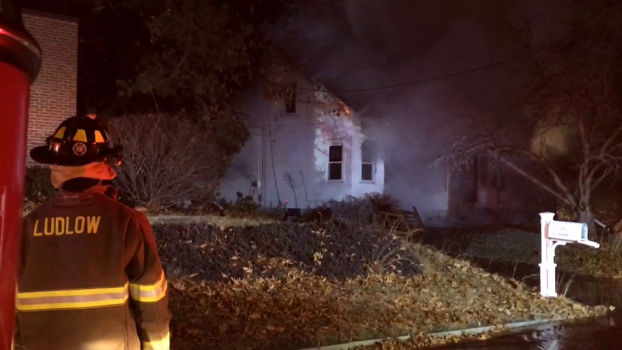 Firefighters battle large house fire in Wilbraham YouTube