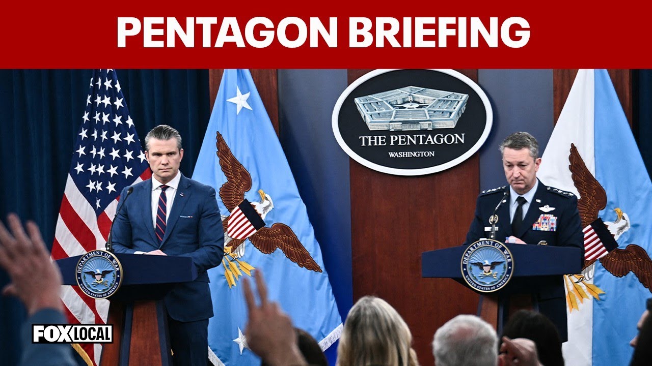 Pentagon briefing gives update on Iran strikes