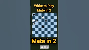 Beste schaakstrategie: briljante zet: schaakmat in 2 zetten
