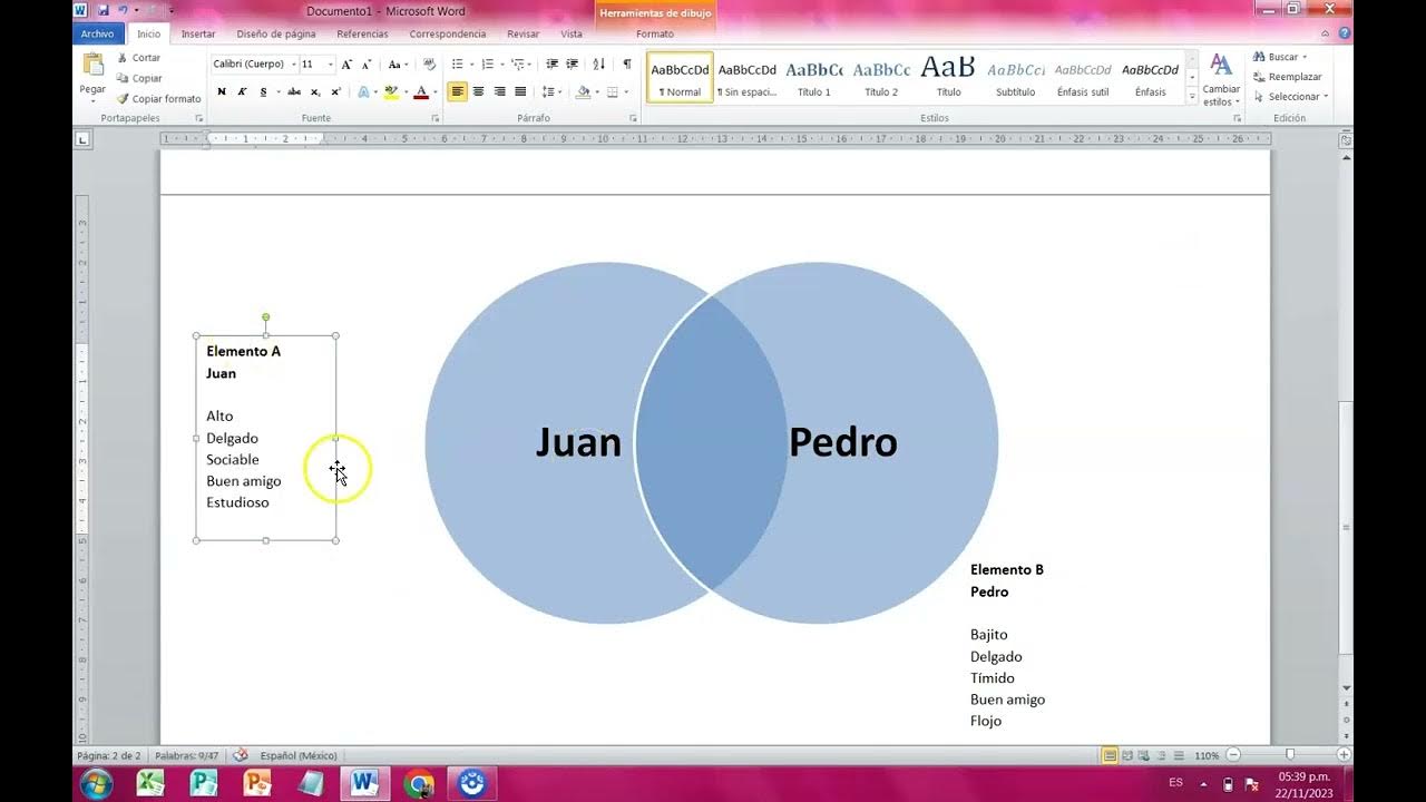 Apoyo comparar mediante diagrama de Venn - YouTube