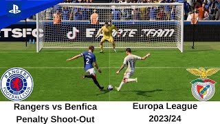 FC 24 - Rangers vs Benfica Penalty Shoot-Out | Europa League | PS5™ [4K60]