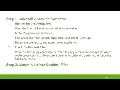 How to Uninstall and Reinstall Anaconda Navigator