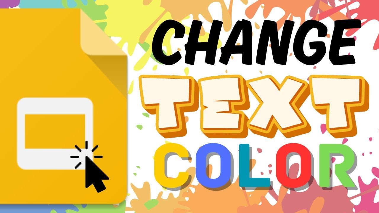 How to Change Google Slides Text Color (Make Vibrant Text) - YouTube