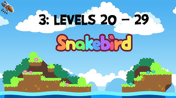 Snakebird: #3 - Levels 20 - 29 - Full Walkthrough