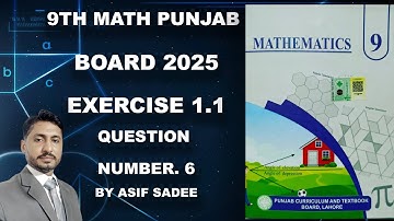 Class 9 Maths | Exercise 1.1 Q6 |Find two rational numbers between | Punjab Board 2025 by Asif sadee