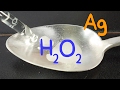 Agua Oxigenada + Plata (catalizador). Descomposición del H2O2