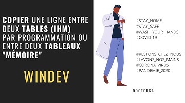 Windev - Comment copier une ligne entre deux tables ou deux tableaux mémoire