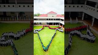 All Students Of The School Assemble The Map Of India 😱 #shorts