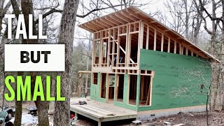 Shed Style ROOF for Our Off Grid Cabin Build  Episode #10