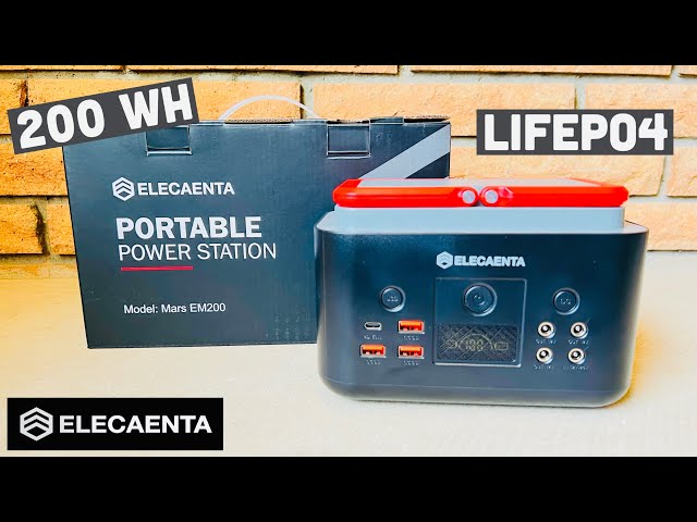 Elecaenta EM200 Portable Power Station (LiFePO4, 200 Wh