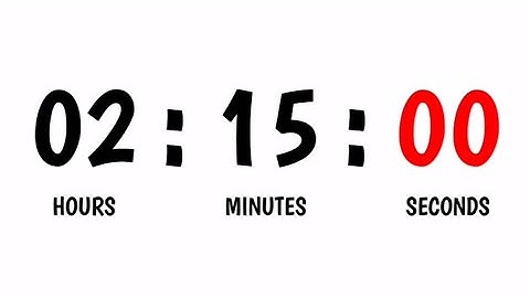 2 Hours 15 Minutes Countdown Timer - 135 Minutes Timer