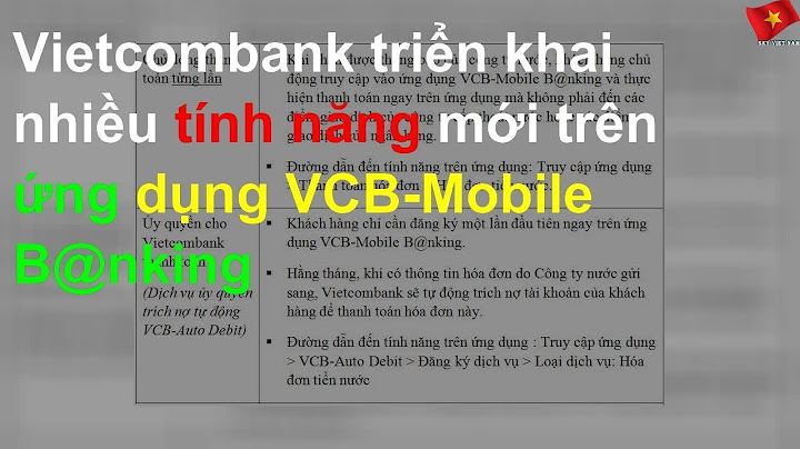 Vcb mobile b nking là gì năm 2024