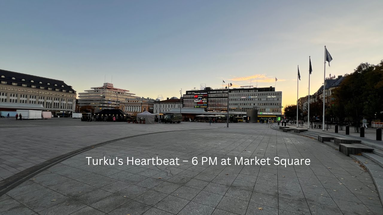 Evening Vibes at Turku Market Square: Life in the City Center