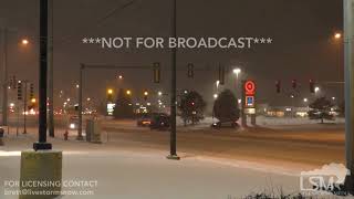 2018 DeKalb IL Nighttime Heavy Snow