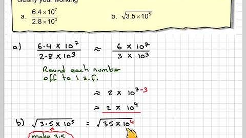 Estimation using standard form