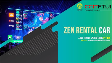 PROJECT 2 Back End Programming - Car Rental System using Python - Group 4, 2 ISA 3  - CCIT FTUI