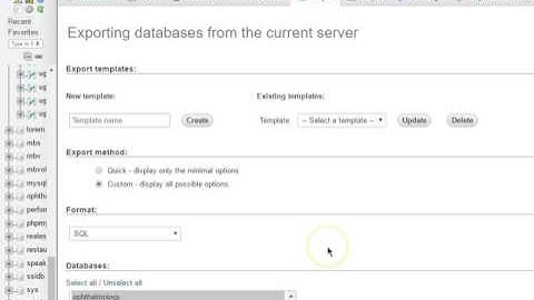 How to Export All Databases to Separate Files at Once in PHPMyAdmin