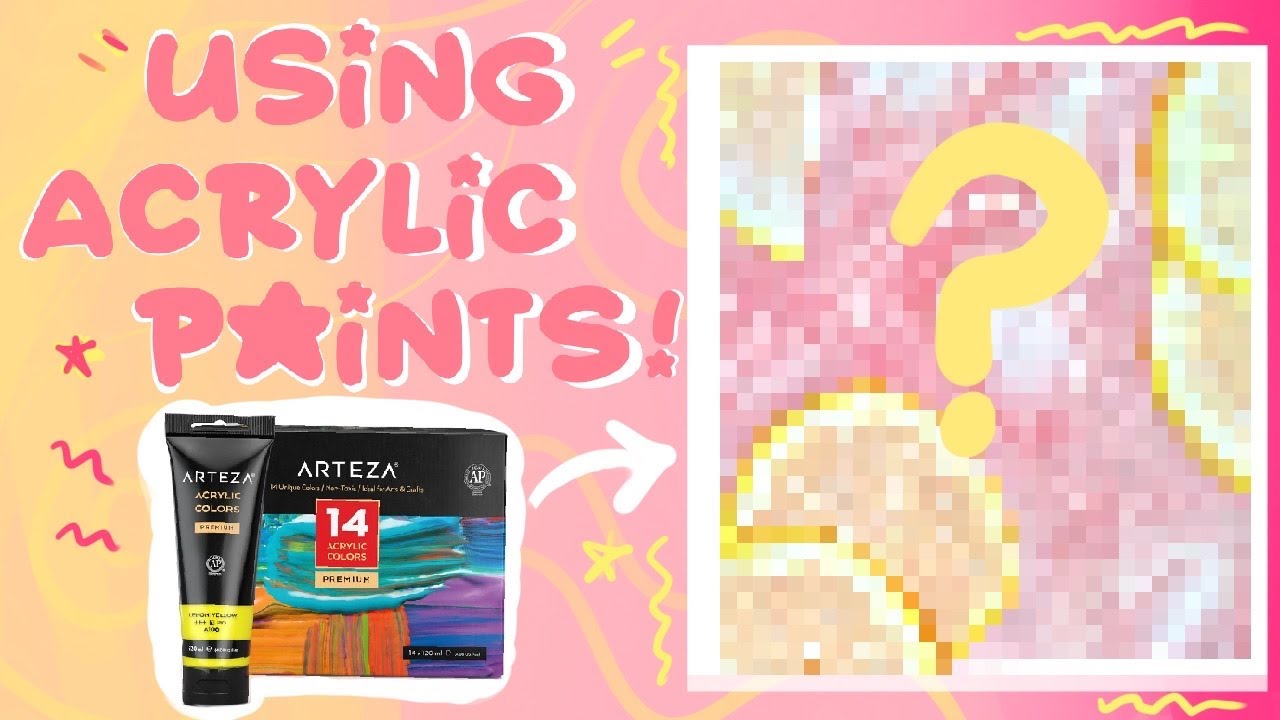 Painting With Acrylics For The FIRST TIME IN FOREVER - YouTube