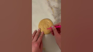 Squid Game circle ⭕️ air dry clay dalgona cookie #shorts #squidgame #dalgona