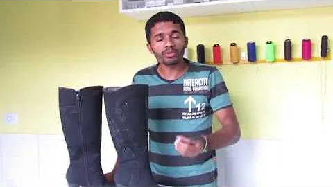 Como reformar uma bota de couro sintético que está descascando?