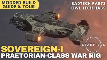 Praetorian-Class War Rig | Class C Bounty Hunting Dropship | Starfield Ship Build Guide
