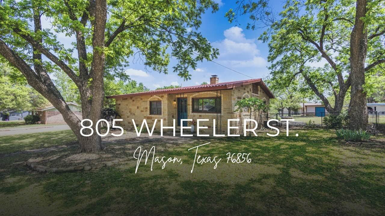 SOLD | 805 WHEELER STREET | MASON, TEXAS