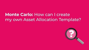 Monte Carlo: How can I create my own Asset Allocation Template?
