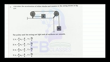 Calculate the acceleration of either blocks and tension in the string ad shown in figure