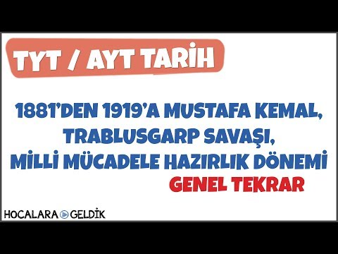 1881'den 1919'a Mustafa Kemal, Trablusgarp Savaşı, Milli Mücadele Hazırlık Dönemi
