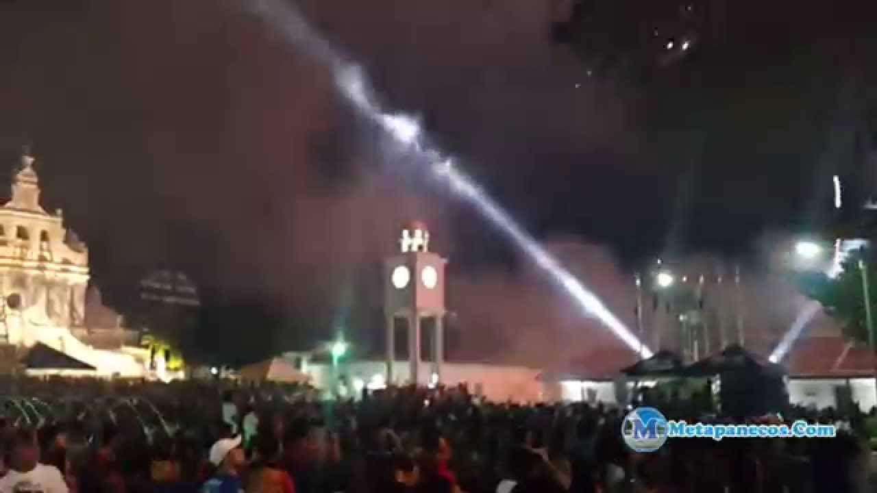 Quema de polvora en las fiestas patronales de Metapan 2015 cementerios de barcelona