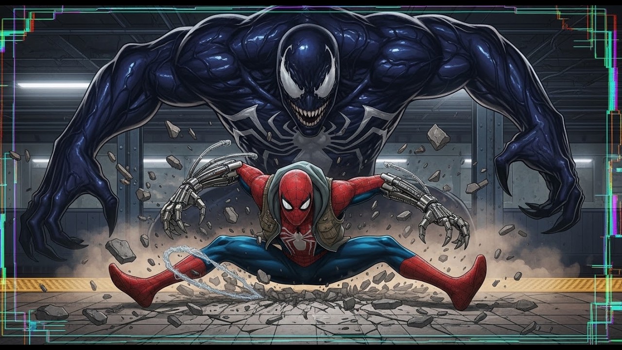 Spider-Man Protects Public Transit From Symbiote Infestation