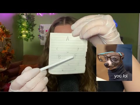 ASMR Fast 3 Minute Eye Exam 👁️